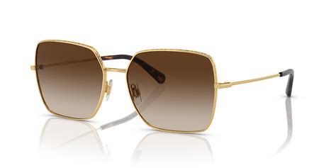 Dolce&Gabbana DG2242 57 Brown Gradient Dark Brown & Gold .